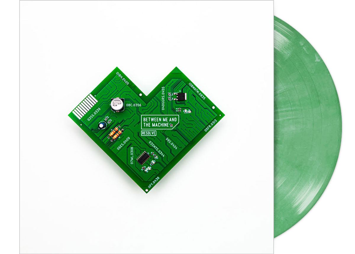 RESOLVE - Between Me And The Machine 12" LP - WHITE GREEN